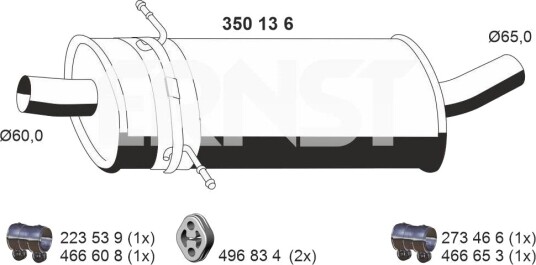 Midtre lydpotte ERNST 350136