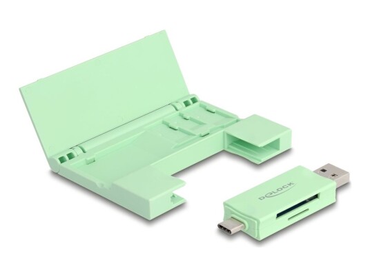 Delock - Kortleser (Microsd, Sd, Mmc) - Usb 3.2 Gen 1 / Usb-C