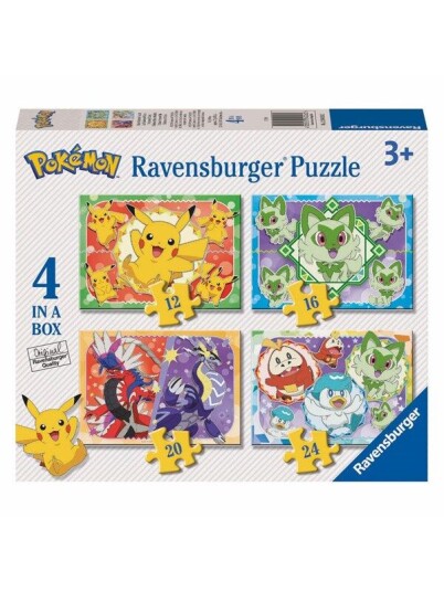 Ravensburger Pokémon Puzzle 4 Puzzles Gulv Ravensburger Pokémon Puzzle 4 Puzzles Gulv