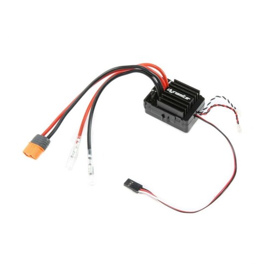 Dynamte 2213 Waterproof AE-5L Brushed ESC with LED Port Light an