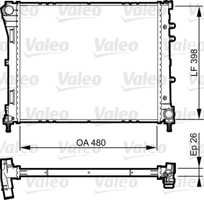 VALEO 735273 Radiator motorkjøling