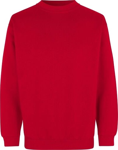 ID Klassisk Sweatshirt Slitesterk Rød