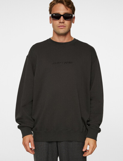J. Lindeberg Callan Logo Crew Neck - Black - S J. Lindeberg Callan Logo Crew Neck - Black - S