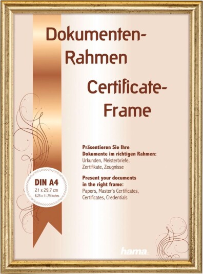 Hama Phoenix Fotoramme A4 gulltre