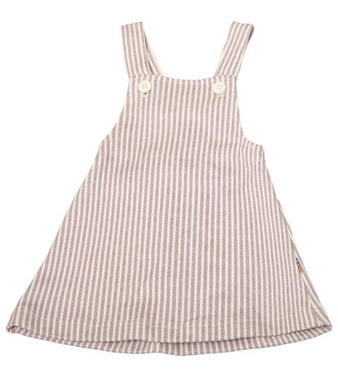 Joha Kjole Pinafore Støvet Lilla/Hvit 60 Kjole Joha Kjole Pinafore Støvet Lilla/Hvit 60 Kjole