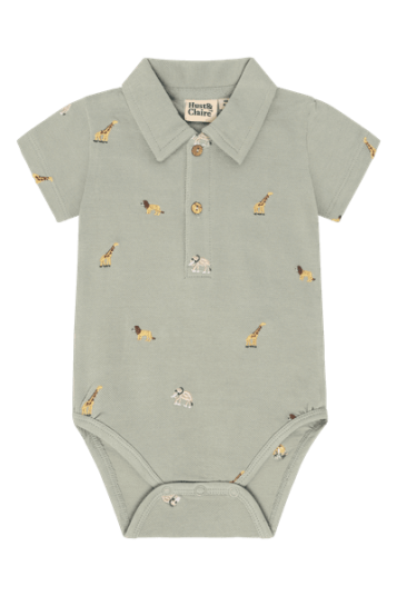 Hust & Claire Bendy Animals body til baby   iceberg   80