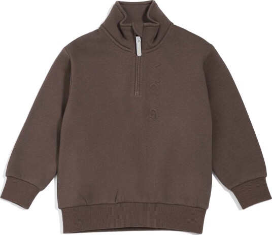 Viking X Kenza Sweatshirt Med Glidelås Dark Brown 134