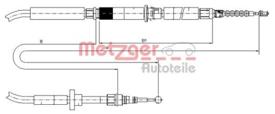 Bremsewire METZGER 10.7589 Bremsewire METZGER 10.7589