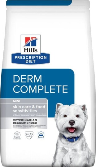 Hill's Prescription Diet tørrfôr Derm Complete Mini Tørrfôr 3x1 kg