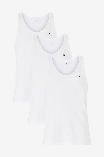 Tommy Hilfiger Singlet Tank Top 3 pakning Hvit