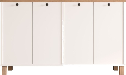 Konsollbord Hanah Home Nord (120 x 73,6 x 29,5 cm) White Oak - Hvit og eik