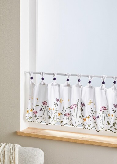 Bonprix Gardinkappe med resirkulert polyester og broderi false