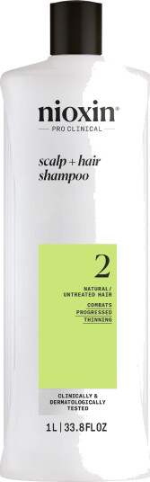 Nioxin System 2 Shampoo For Natural Hair With Advanced Thinning 1000Ml