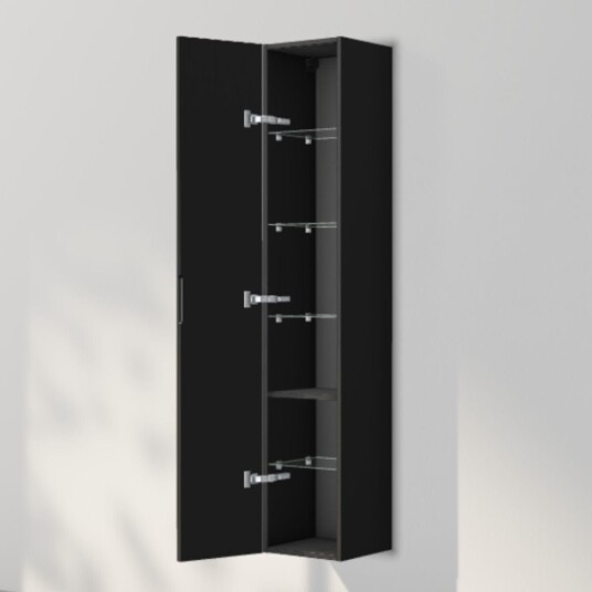 INR Iconic Nordic Rooms Solid 30/30 Høyskap Black oak / 30cm Venstre INR Iconic Nordic Rooms Solid 30/30 Høyskap Black oak / 30cm Venstre