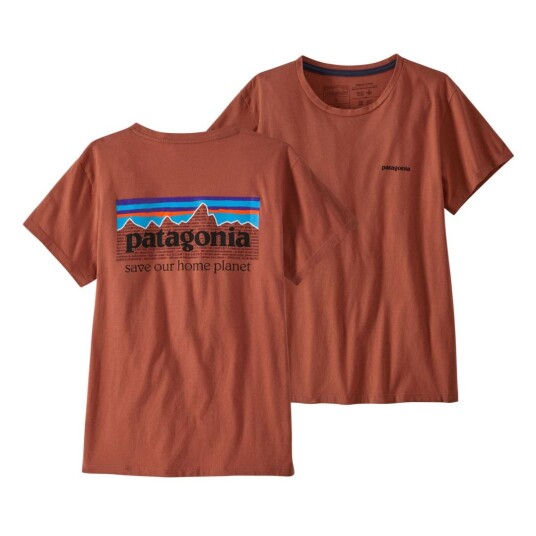 Patagonia W�S P-6 Mission Organic T-Shirt Dame Burd Burl Red S