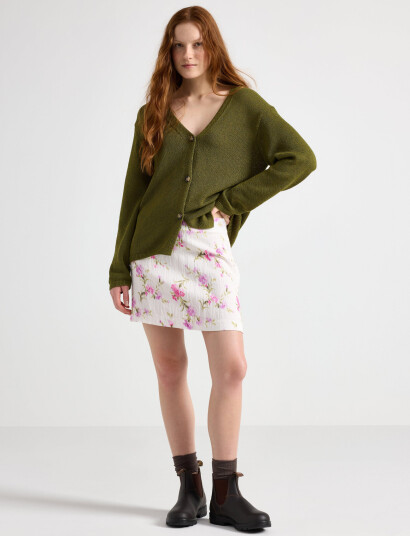 Lindex Skirt Elsa - Cream - 36