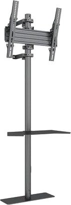 Multibrackets M Pro Series stand - single side - for flat panel - fixed arms - black - Max 55 kg - recommended for 65"