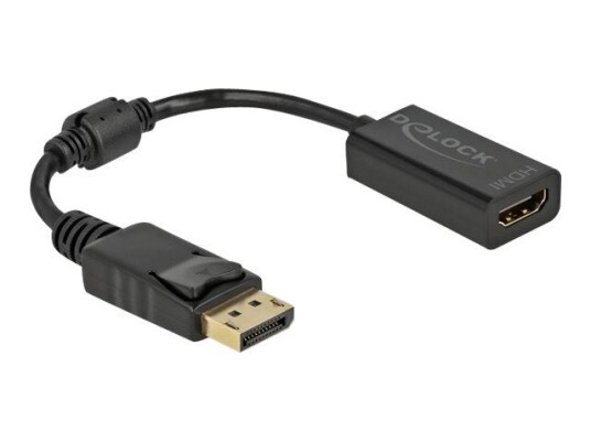 Delock video adapter - DisplayPort / HDMI - 15 cm