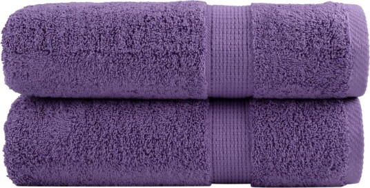 vidaXL Premium håndklær SOLUND 2 stk lilla 50x100 cm 600 g/m2 vidaXL Premium håndklær SOLUND 2 stk lilla 50x100 cm 600 g/m2