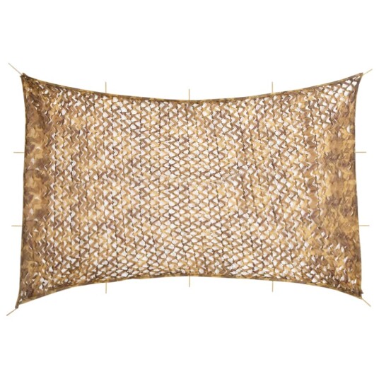 Kamuflasjenett med oppbevaringspose 833x609 cm sand Kamuflasjenett med oppbevaringspose 833x609 cm sand