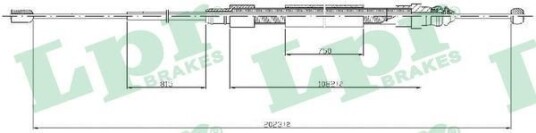 Bremsewire LPR C0715B