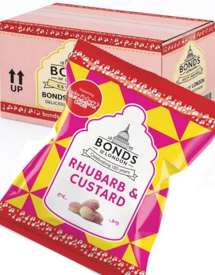 12 stk Rhubarb & Custard   Bonds of London UK