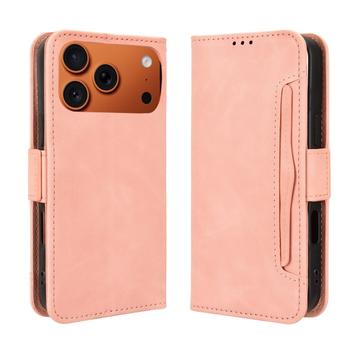 iPhone 17 Pro Max Kortholder Lommebokveske   Rosa