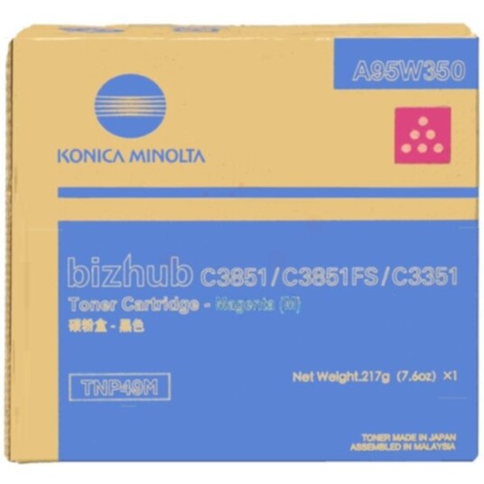 Konica Minolta A95W350 Konica Minolta TNP-49 M Tonerkassett Magenta Konica Minolta A95W350 Konica Minolta TNP-49 M Tonerkassett Magenta