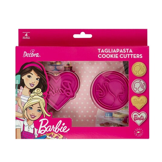 Decora Utstikkere Med Stempel Barbie Set/2 Decora Utstikkere Med Stempel Barbie Set/2