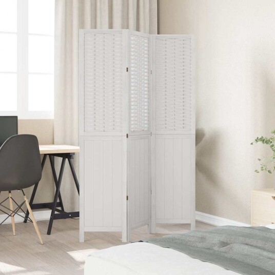  Romdeler 3 paneler hvit heltre keisertre 8721012074149