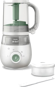 Philips Avent 4-i-1 Foodprosessor, dampkoker og blender SCF885 / 01 grønn
