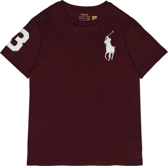 Ralph Lauren Kids 26/1 Jersey Ss Cn Tp Tsh Burgundy 150 161