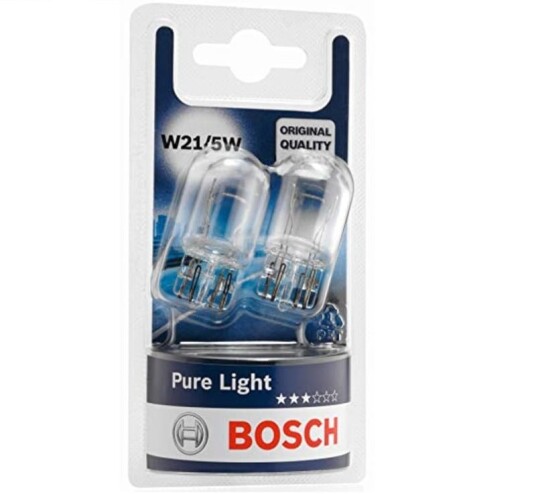 Bosch Pure Light lyspære
sett W21/5W 1987301079 Bosch Pure Light lyspære
sett W21/5W 1987301079