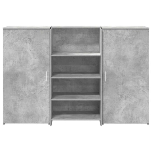 Resepsjonspult betonggrå 155x50x103,5 cm konstruert tre Resepsjonspult betonggrå 155x50x103,5 cm konstruert tre