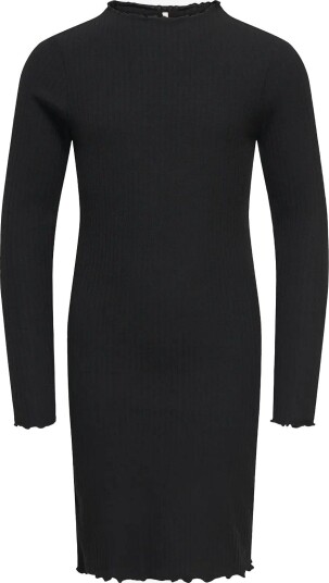 Kids Only Kogemma L/S High Neck Dress Jrs - BLACK - 134-140