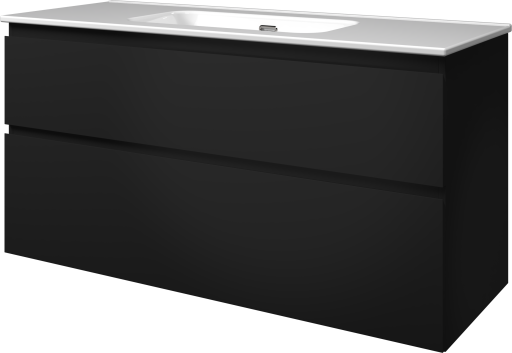 Sanibell Proline møbelpakke, 121x46 cm, matt sort Sanibell Proline møbelpakke, 121x46 cm, matt sort