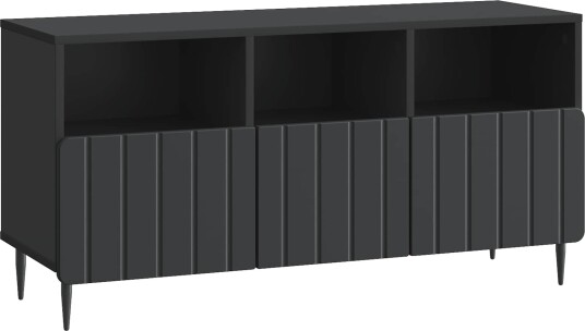 TV skap med skuff Svart 102 x 34,5 x 50 cm Konstruert tre TV skap med skuff Svart 102 x 34,5 x 50 cm Konstruert tre