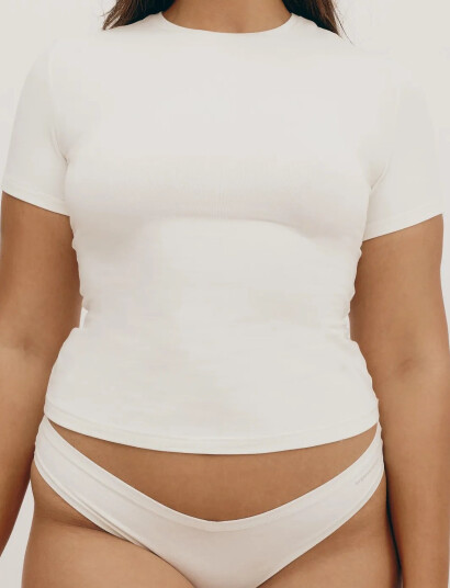 Organic Basics Flex Tee - White - XL