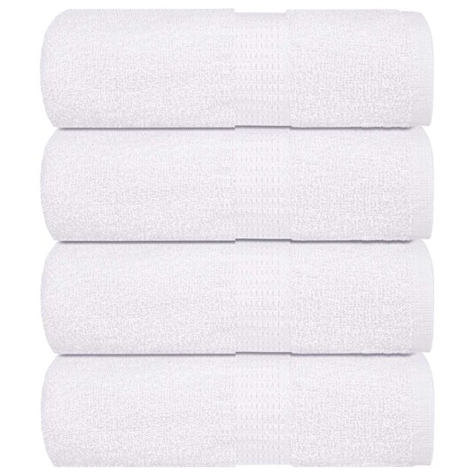 Gjestehåndklær FROGN 4 stk hvit 30x50 cm 360 gsm Gjestehåndklær FROGN 4 stk hvit 30x50 cm 360 gsm