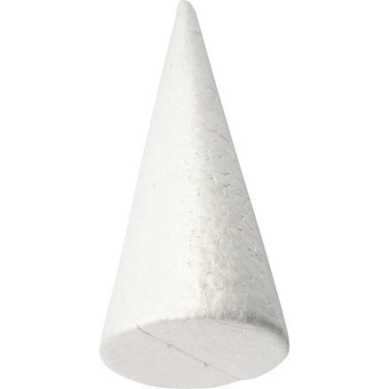 Diverse Kjegle H: 25 cm diam 10 cm hvit 1 stk