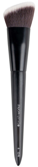 Brushworks No. 9 Angled Flat Top Foundation Buffing Brush Brushworks No. 9 Angled Flat Top Foundation Buffing Brush