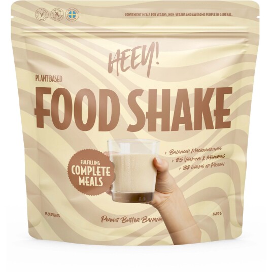 Heey! Vegan Food Shake Peanut Butter Banan 1400 g Heey! Vegan Food Shake Peanut Butter Banan 1400 g