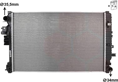 VAN WEZEL 37012722 Radiator motorkjøling