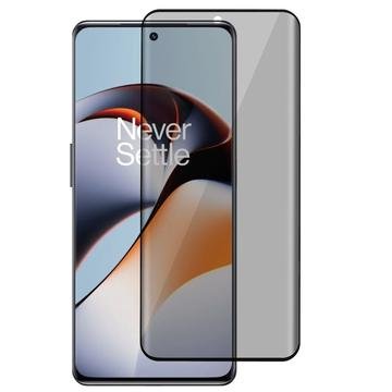 OnePlus 12R/Ace 3 Privacy Full Cover Beskyttelsesglass Svart Kant