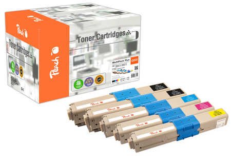 Peach 112229 3000 Sider 4500 Sider Svart Cyan Fiolblå Gult 5 Stykker
