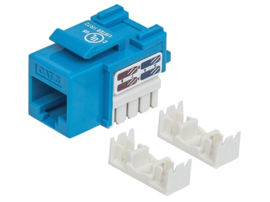 Intellinet 210737 Flat Blå Rj-45 Hunkjønn 22/26 Cat6