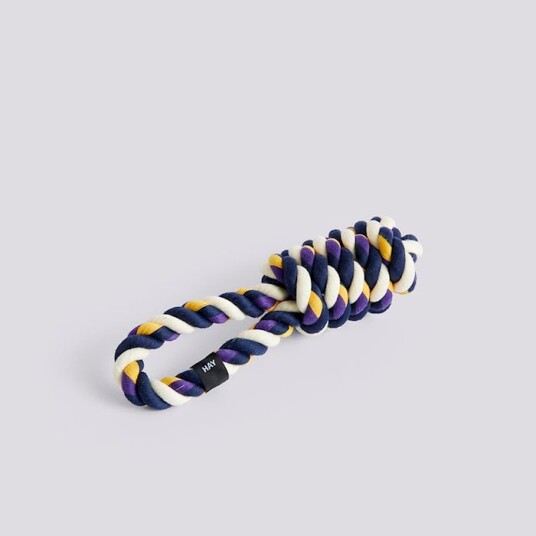 Hay Dog Rope Toy -Blue Purple Ochre 8X29Cm (Ad867-D027)