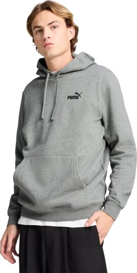 Puma essential small no. 1 logo hoodie fl hettegenser herre grey s