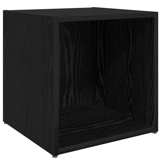 TV skap 4 pcs Svart 37 x 35 x 37 cm Konstruert tre
