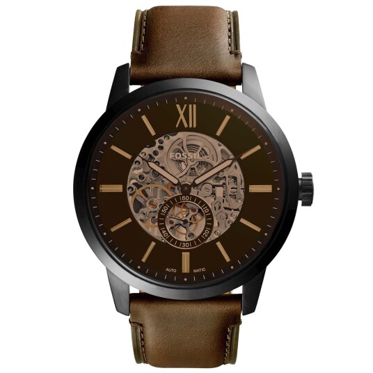 Fossil Townsman Automatic ME3155 - Herre - 48 mm - Analog - Automatisk - Mineralglas Fossil Townsman Automatic ME3155 - Herre - 48 mm - Analog - Automatisk - Mineralglas